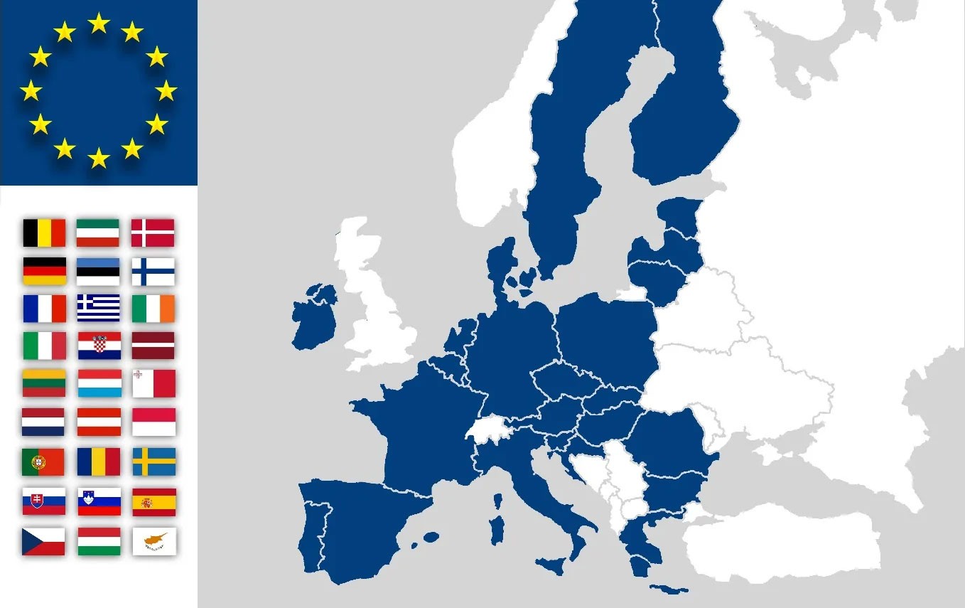Политическая карта евросоюза