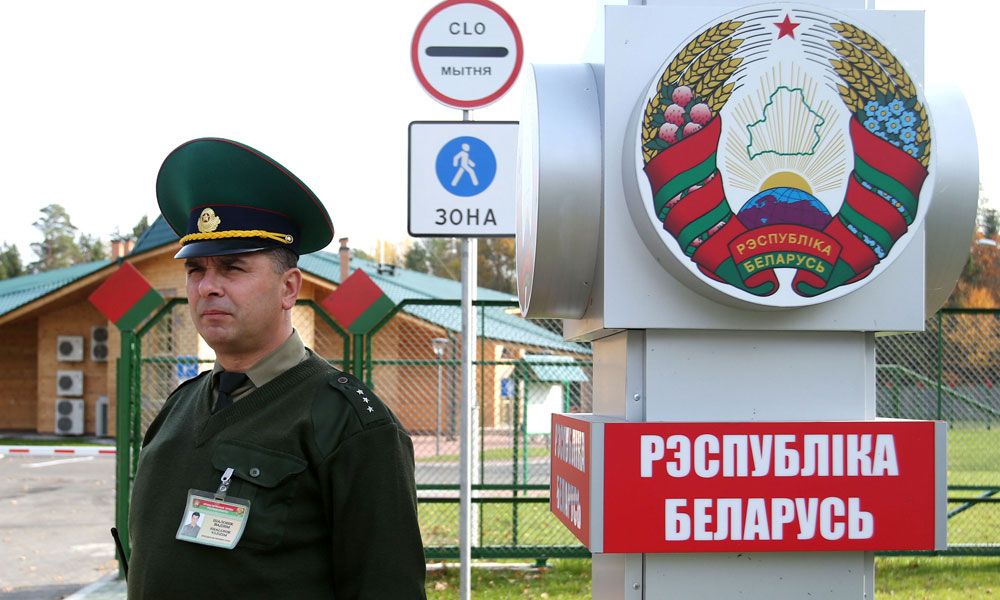 Пересечение границы Беларуси с Россией