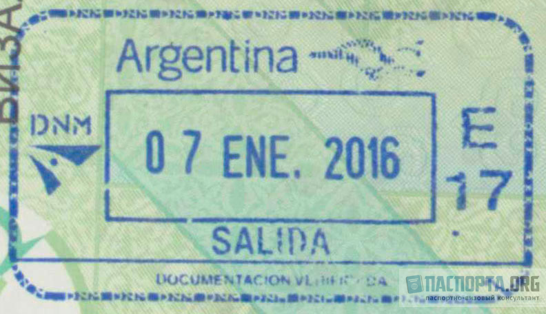 Правила въезда в Аргентину для россиян, действующие в 2022 году. Так выглядит штамп при въезде в Аргентину.