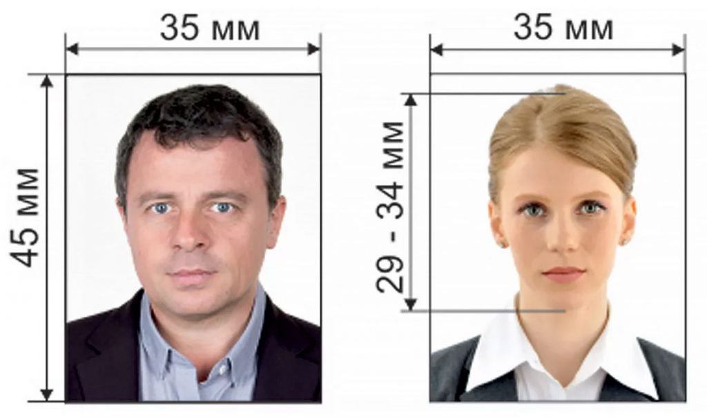 Размер фотографии на гражданство РФ