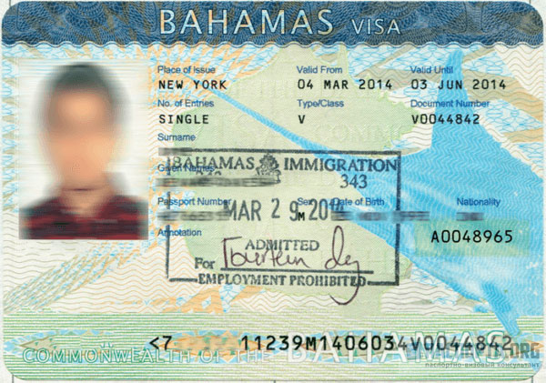Виды виз на Багамах. Вид визы определяется целью поездки и сроком пребывания.