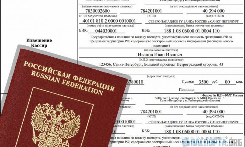Госпошлина на загранпаспорт Госпошлина на загранпаспорт